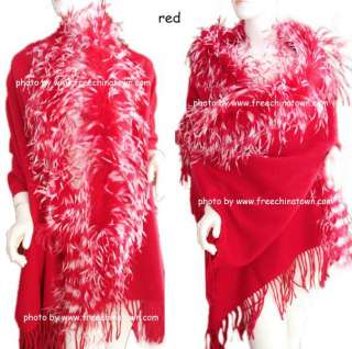 size approx 72 x 27 with 4 tassel material 100 % pashmina wool with 