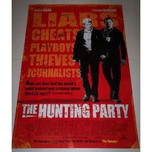  SIGNED HUNTING PARTY MOVIE POSTER 