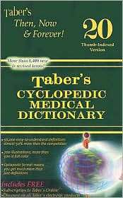 Tabers Cyclopedic Medical Dictionary Indexed Book with Tabers 