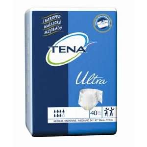 Tena ULTRA Adult Diapers, Size Large, Full case of 80 Briefs (146 3561 