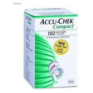  Accu Chek Compact Test Strips 102 box   Roche 3159884 
