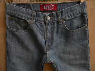 BOYS LEVIS 511 Skinny Jeans LIGHT BLUE Size 14 27x27 Stretchy  