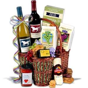  Wild Horse Duo   Wine Gift Basket Grocery & Gourmet Food