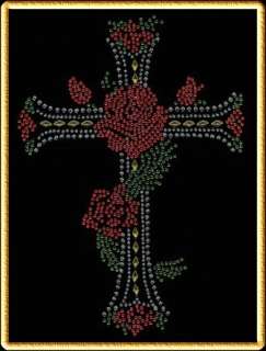 Rhinestone Transfer Hot Fix Elegant CROSS 287  