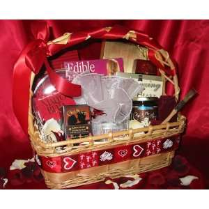 Edible Delights Romantic Gift Basket  Grocery & Gourmet 