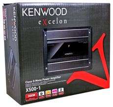 Kenwood eXcelon X500 1 500 Watt Mono Block 1 Channel Car Audio 