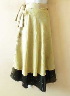 Vintage Silk Magic 34 Length Reversible Sarong Pareo Wrap Skirt Tube 