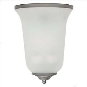   Two Light Wall Sconce with Acid Washed Glass Shade: Home Improvement
