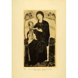  1931 Collotype Gualino Madonna Duccio Buoninsegna 13th 