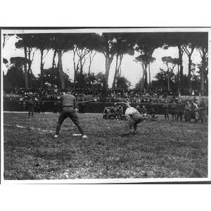  Army/Navy Baseball game,US,Rome,Italy,game in action,WWI 