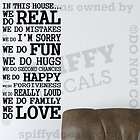 IN THIS HOUSE FAMILY WE DO LOVE FUN REAL Quote Vinyl Wall Decal Decor 