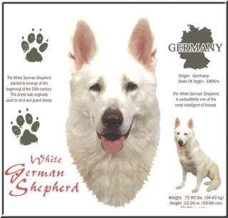 White German Shepherd Dog Origin T Shirt S,M,L,XL,2X,3X  