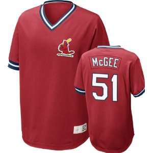  St. Louis Cardinals Willie McGee #51 Nike Red Cooperstown 