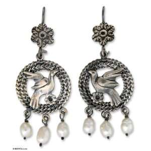  Pearl earrings, Wings of a Dove Jewelry
