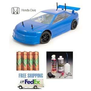   Honda Civic Nitro RC Car 2 Speed 4WD 1/10 Package Deal Toys & Games