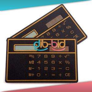 New Mini Slim Power Pocket Credit Card Solar Calculator  