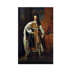  Portrait of King William III by Sir godfrey Kneller . Art 