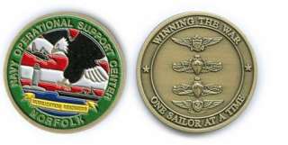 NAVY OPERATIONAL SUPPORT NORFOLK Challenge Coin  