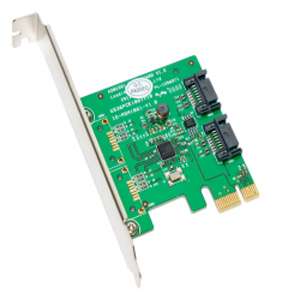 Syba SY PEX40039 PCIe 2 Port Internal SATA3 Controller  