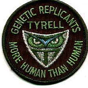 Blade Runner Tyrell Genetic Replicants Logo Patch  