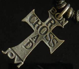 Quaint Alloy Metal BON ROAD JOVI Cross Crucifix Necklac  