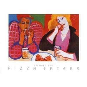  Pizza Eaters   Poster by Michael Leu (32x22): Home 