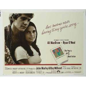  Love Story Poster Movie 30x40 Ryan ONeal Ali MacGraw Ray 