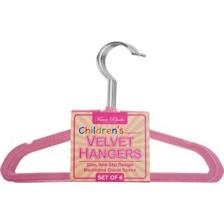 Karen Rhodes Collection™   Kids Velvet Hangers   Pink Color   Pack 