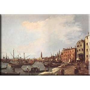    west side 16x11 Streched Canvas Art by Canaletto: Home & Kitchen
