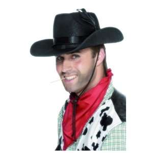  Leather Look Cowboy Hat   Black [Toy] Toys & Games