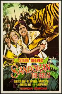 Sandokan the Great 1963 Original U.S. One Sheet Movie Poster  