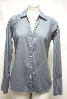 PUTUMAYO Slate Blue Button Down Shirt Small  