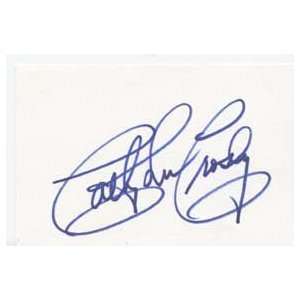 CATHY LEE CROSBY Signed Index Card In Person