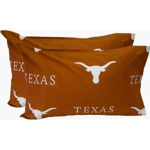  University of Texas Longhorns Cotton Pillowcase Cover 