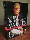 President Jimmy Carter Signed Autograph Hardcover Book Our Endangered 