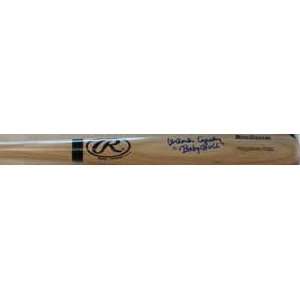  Orlando Cepeda Autographed Full Size Bat with BABY BULL 