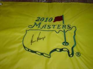 Gary Player 3X Masters Winner Signed Masters Flag COA  