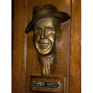 Bust of Carlos Gardel Famous for Tango, Cafe Tortoni, a Famous Tango 