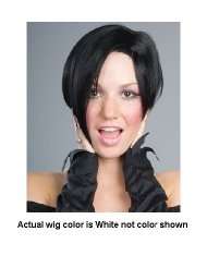 Alicia International 00281 WHT Widow Wig   White