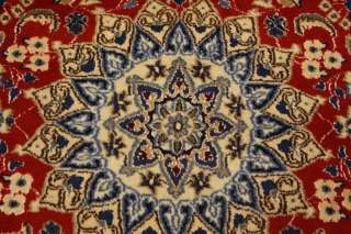 Amazing Traditional Wool Silk Nain Persian Handmade Oriental Area Rug 