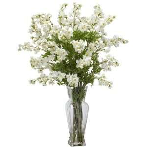   Natural White Dancing Daisy Silk Flower Arrangement: Home & Kitchen