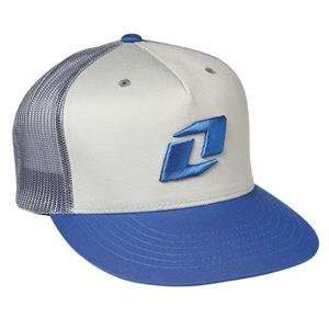   One Industries Crosley Trucker Hat   Adjustable/Grey/Blue: Automotive