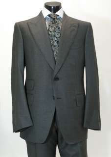 NWT $6295 TOM FORD Oxford Gray Wool Suit 54 L, Euro, 44 Long US  