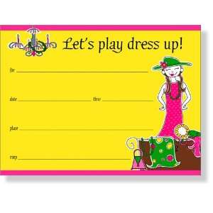  Dress Up Girl Fill In Party Invitations Health & Personal 