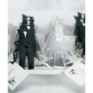  Bride & Groom Candy Wedding Favors Bags (12) Health 