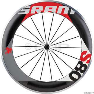 SRAM S80 Front Clincher Wheel Black w/Red Decal  