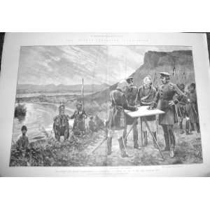  Afghan Boundry Commissioners Fix Site First Mark 1886 
