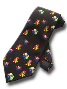 NEW CIRCUS CLOWNS NECKTIE COLORFUL CARNIVAL COSTUME TIE  