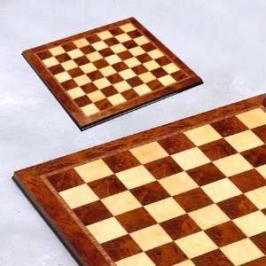  Giglio Italian Wooden Chess Board in Olmo 1.9 Square in 