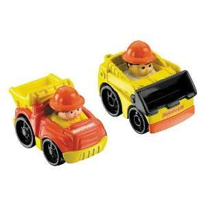  Little People Wheelies 2 Pack   Loader/Dump Truck: Toys 